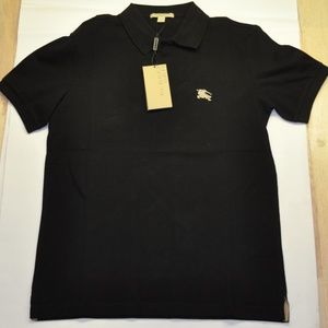 BURBERRY BRIT MEN CASUAL SOLID POLO COTTON